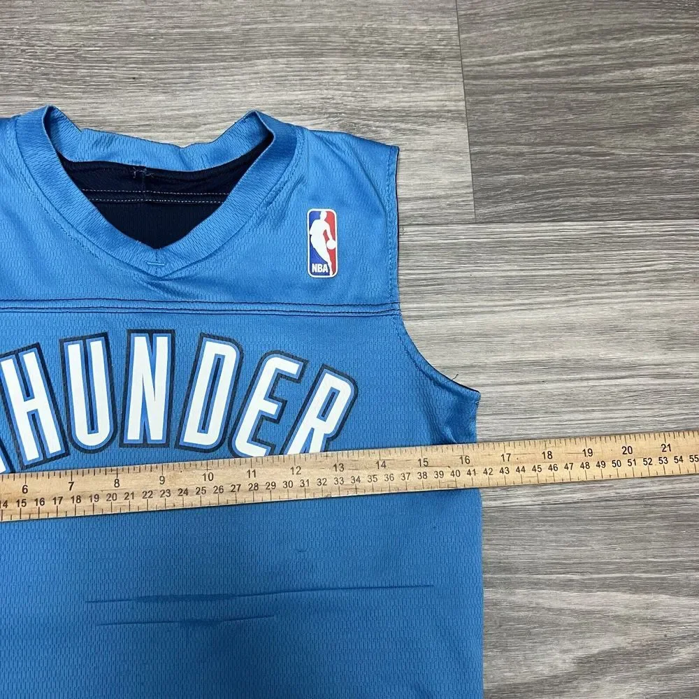 Oklahoma City Thunder Kids‎ Youth Medium Jersey Reversible READ Blue Gym Sports